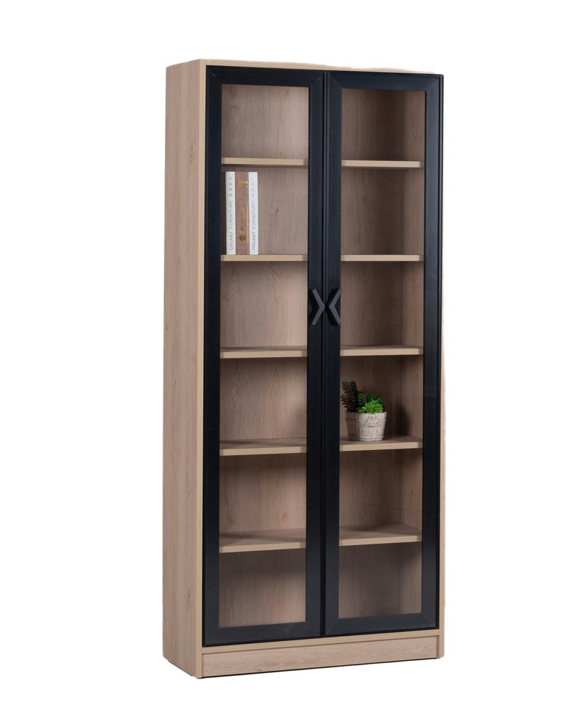 EMMA STORAGE 200X80X40(GLASS+WOOD)